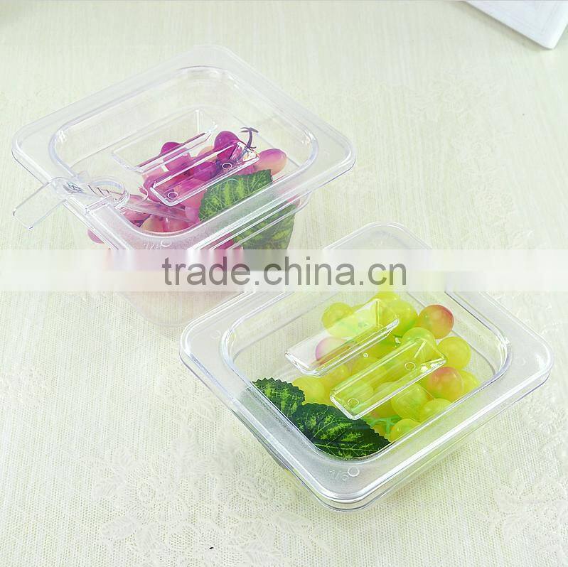 Kitchen strorage pan food box transparent plastic gn pans
