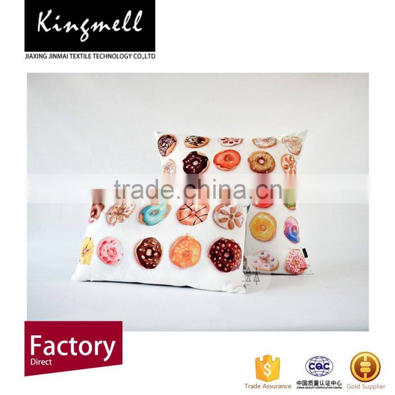 Sweet style printing chair cushion covers for christmas decoration