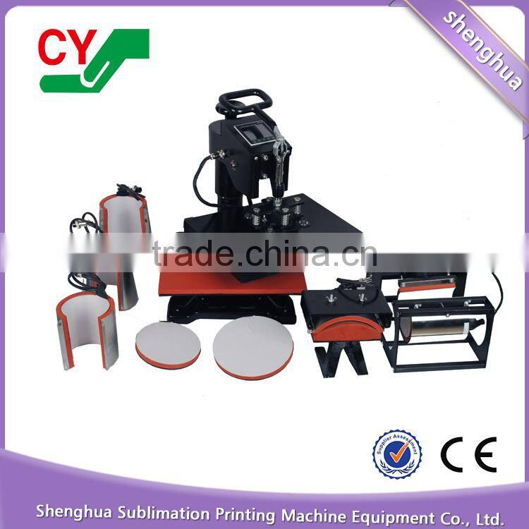 CE SGS approved high quality multifunction printing 8 in 1 heat press machine