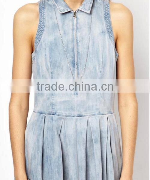 HD-D150 High quality fashion dress OEM Service Factory/jeans women dresses/ladies dress