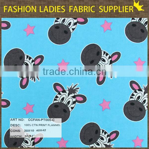 shaoxing textile 100%cotton 20x10/40x42 print fabric cotton fabric flannel shirt flannel blanket