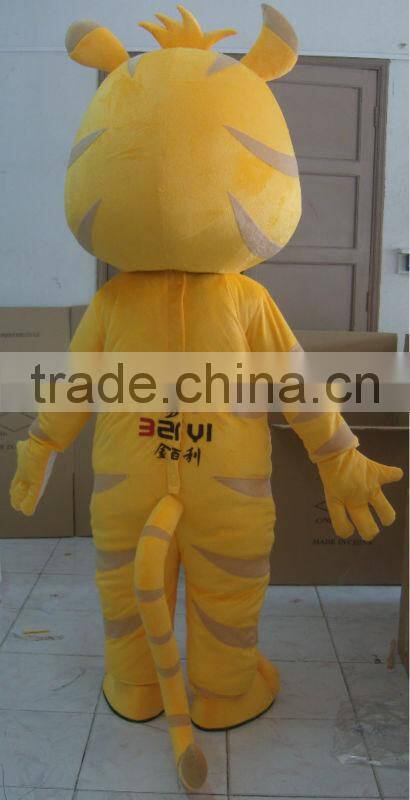 Red Nose Tiger Mascot Costume Cartoon Character Mascot Costume