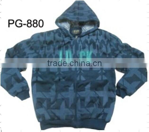 winter mens fleece hoody jacket(PG-880)