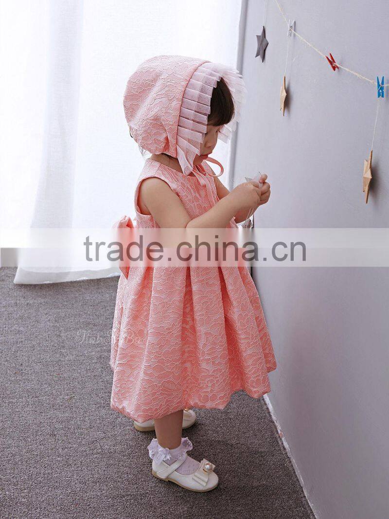 2017 New arrival baby Clothes wholesale hot sale cotton cheap Children's Boutique fashion 3-5 year old baby girl party dress