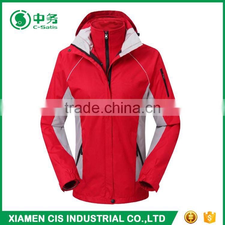 Quality Assured Winter Waterproof Orange Women Snow Jacket for Sale