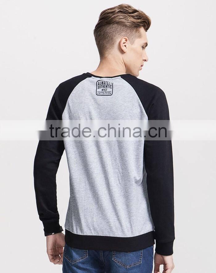 Classic printed wholesale raglan sleeve sweatshirt