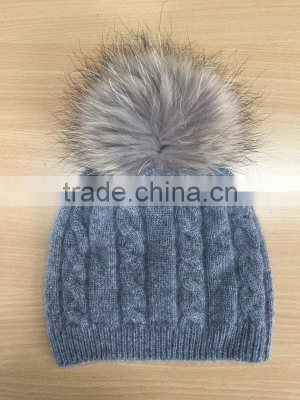 Unique fleck effect funky winter knitted wool hat