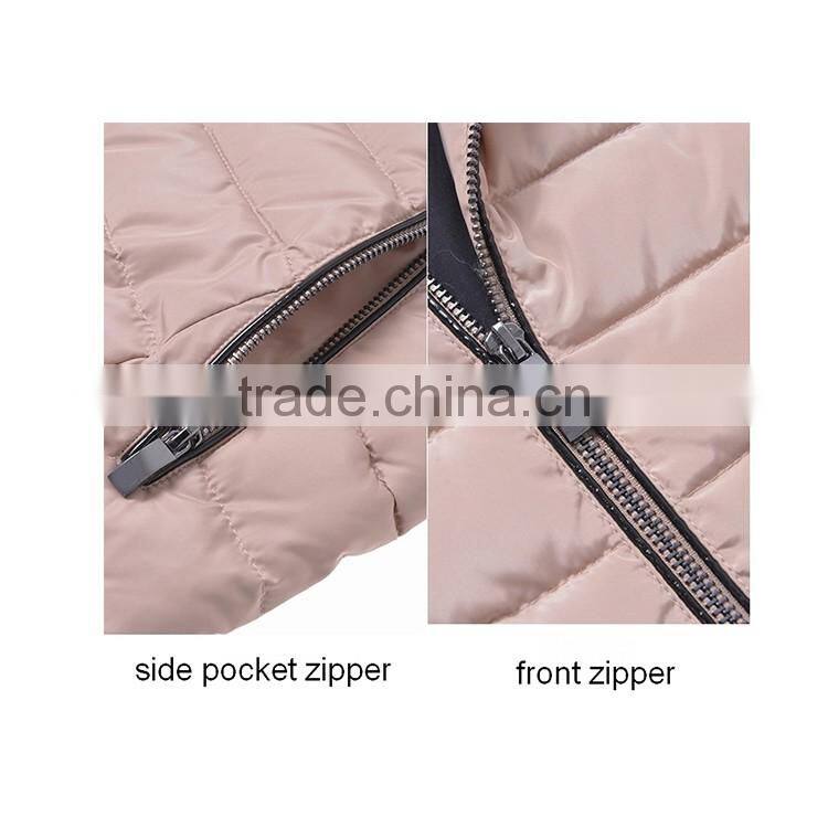 Newest Design Women Leisure Wearing Winter Hoody Padding Long Jacket