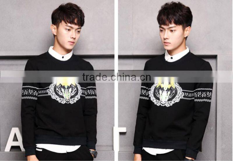 2015 Young men's leisure sets round collar hoodies/sweatshirts