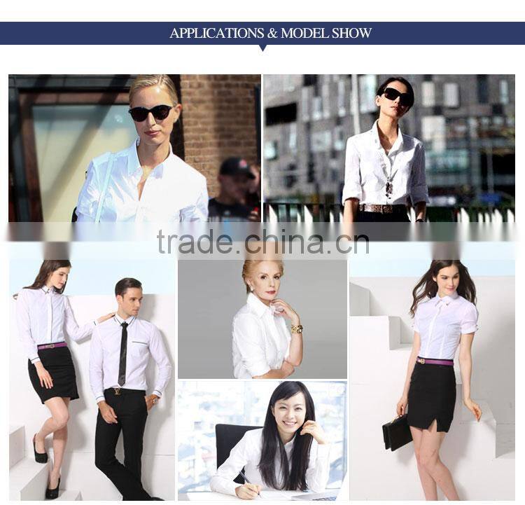 2016 Fashion Double Breasted Light Blue Women Shirt And Short Set