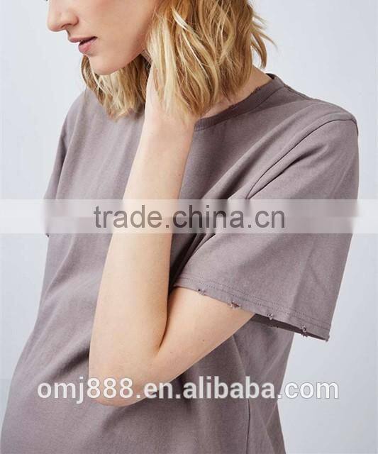 Short sleeve plain maternity t shirts wholesales