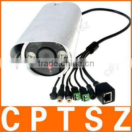 Waterproof Wired H.264 HD 1.0 Megapixel CMOS Outdoor Bullet 60m Infrared Night Vision