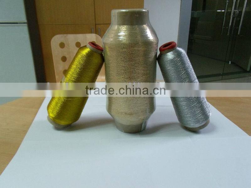 M type shiny metal thread fabric for clothes with good quality