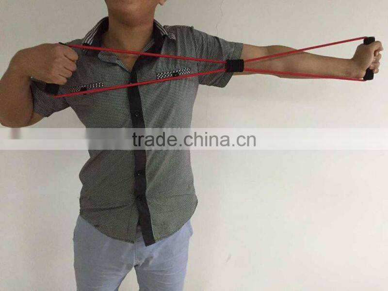 Fitness Rubber Cord with handle/ Exercise rubber cord/Bungee cord