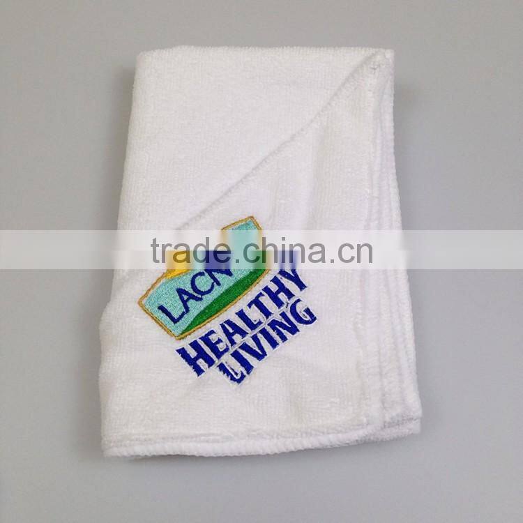 Custom logo gym towel in microfiber