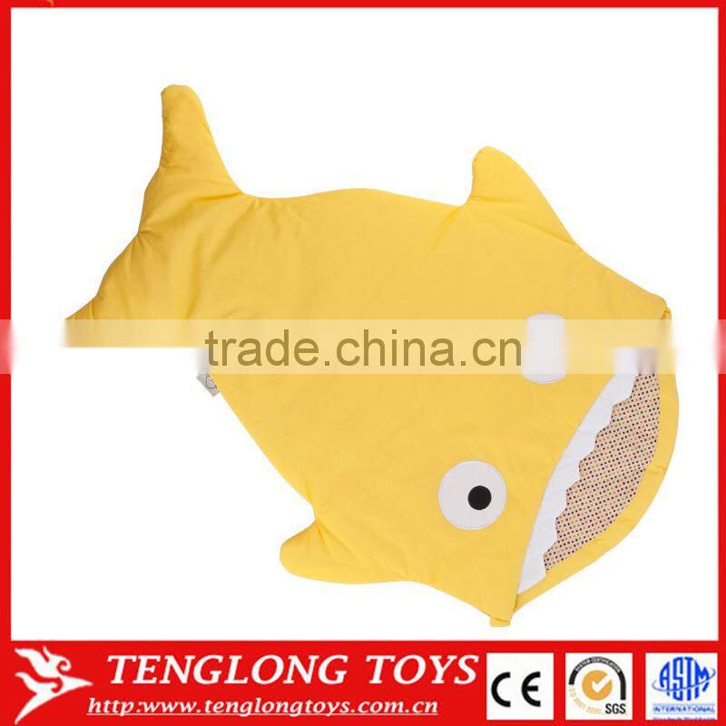 Hot selling cotton baby sleepng bag animal hood mermaid tail blanket