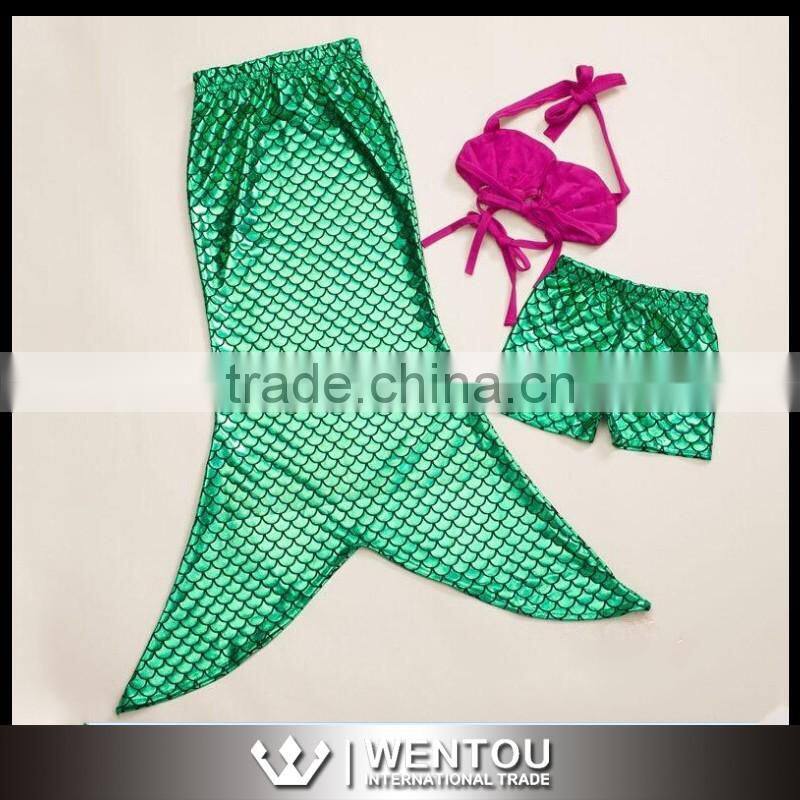 Girls Swimmable Mermaid Tail Swimwear