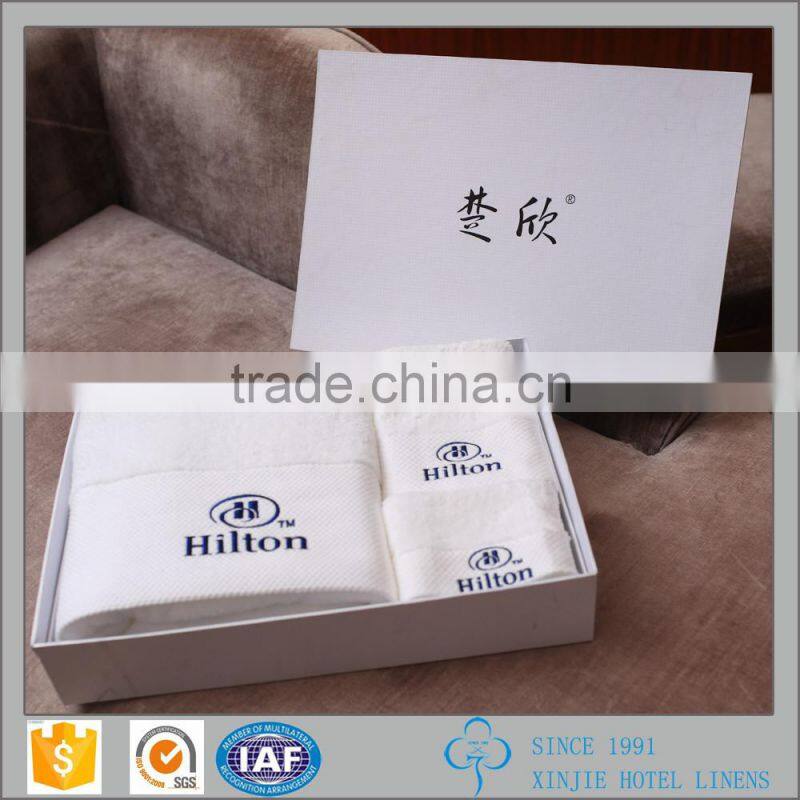 Luxury Hotel Bath Towel White Coffee Hotel Bath Towel Embroidery Logo