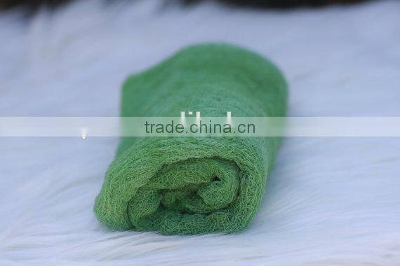 Light blue color cheesecloth baby photo prop cotton baby wrap