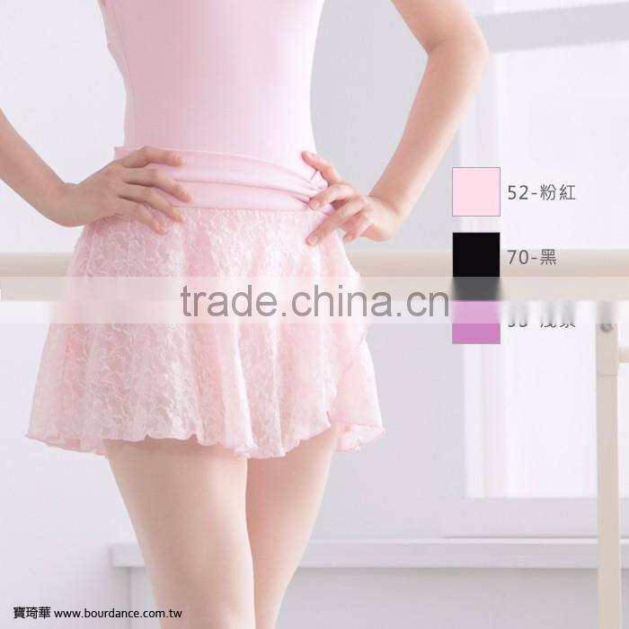 Adult ballet floral lace mock neck leotards