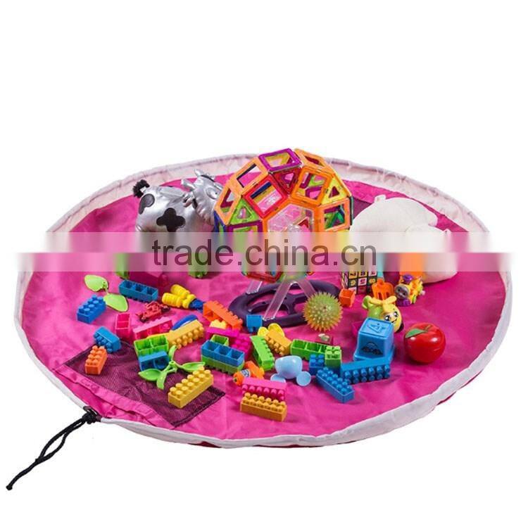 Drawstring Play Mat Lego Organizer Toy Storage Bag