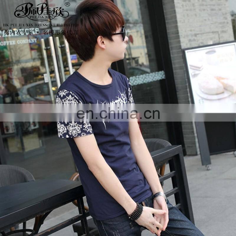 Peijiaxin Fashion Design Casul Style High Quality Blank Custom Printed T-shirts