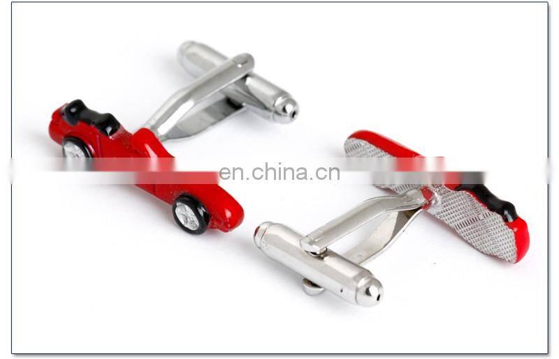 Cool Red Sports Car Cuff link Metal Car Cufflinks Men