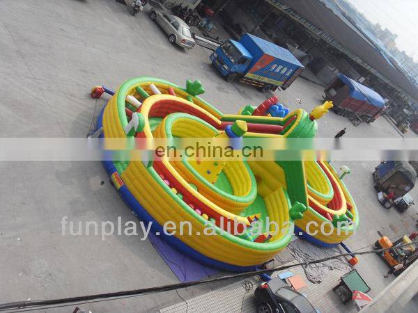 Customized size and style inflatable amusment park children's fun playground