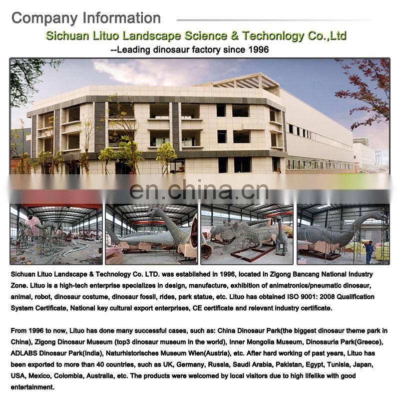 Amusement Park Show Large Animatronic Animals Model Of Tiger