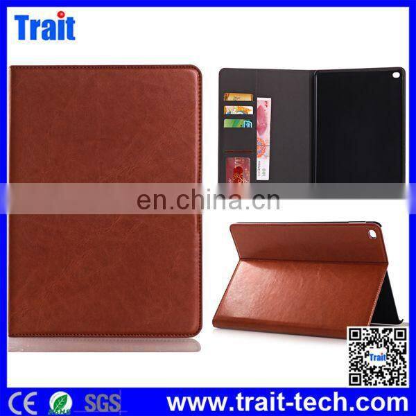 Crazy Horse Pattern Oil Buffed Leather Style Cover Case with Card Slots for iPad Air 2