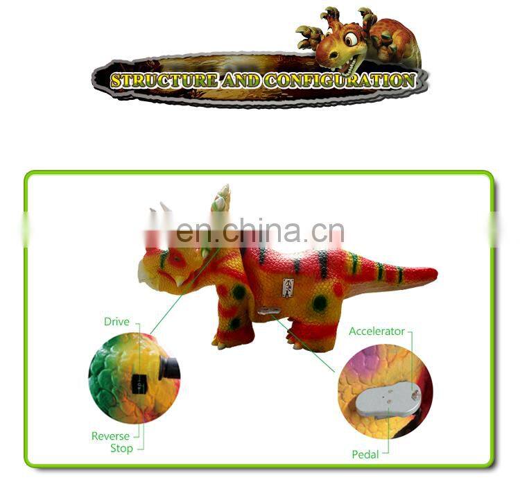 Amusement animal scooters walking dinosaur rides