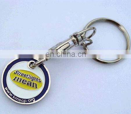 union Jack trolley token key chain