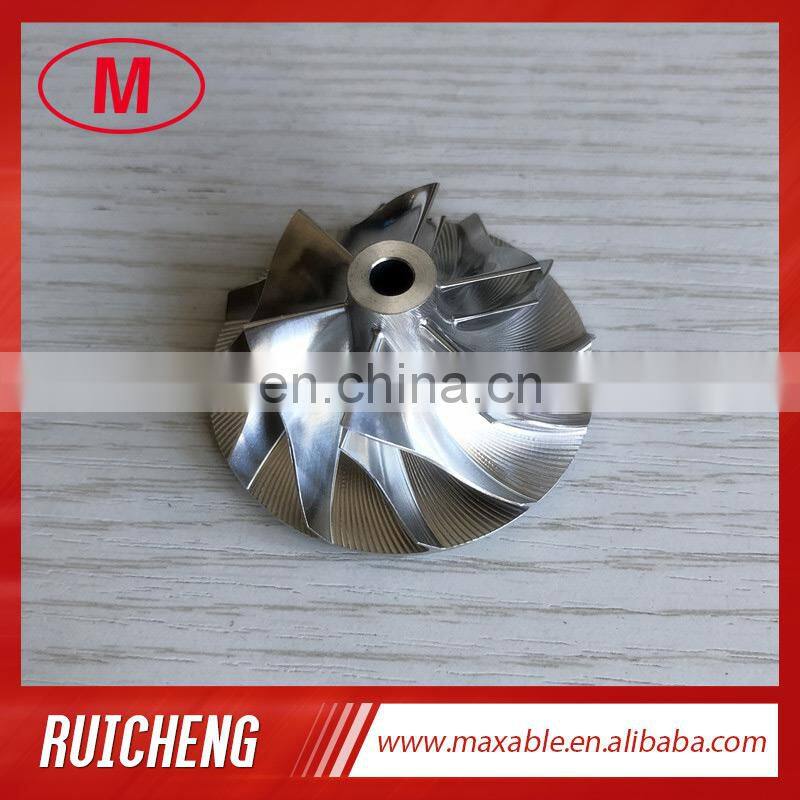 GT15-25  451584-0010 36.08/52.19mm 6+6 blades  turbo billet/milling/aluminum 2618 compressor wheel for 727265/727264