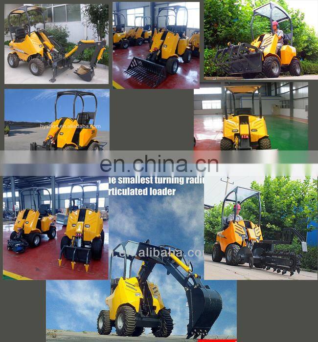 Farm machine China HYSOON HY200 mini wheel loader for sale