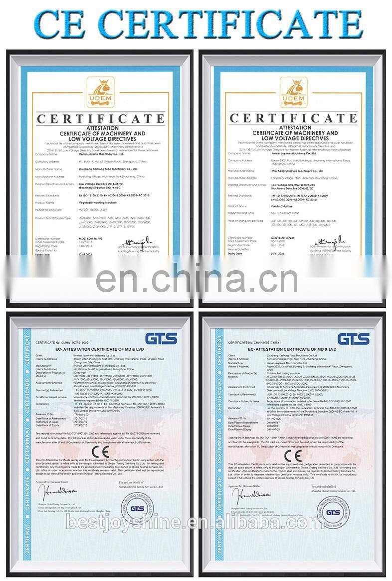 fully automatic french fries potato chips making line