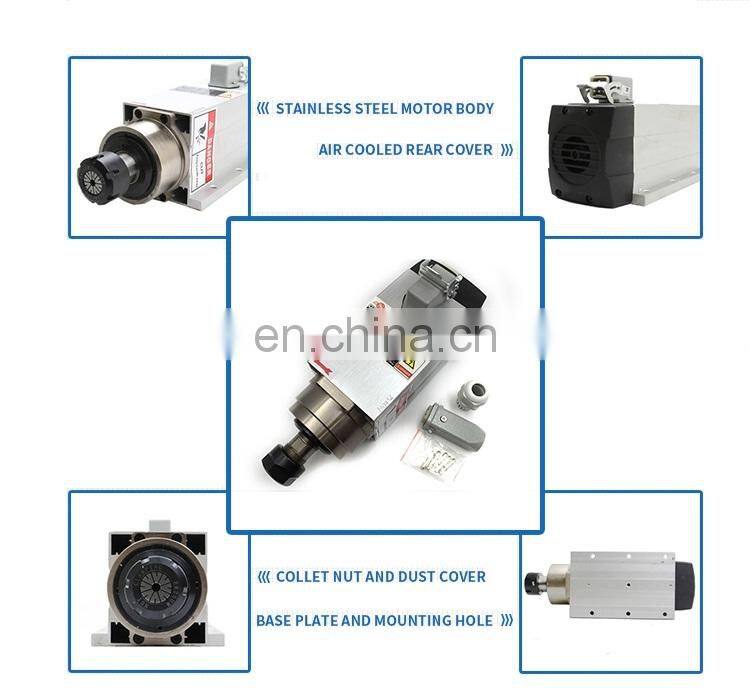 China factory 1.5KW 18000rpm ER20 air cooled spindle motor with 220V/380V