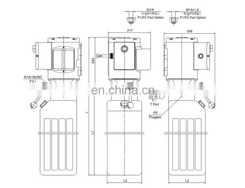 hydraulic power pack 240v for auto hoist