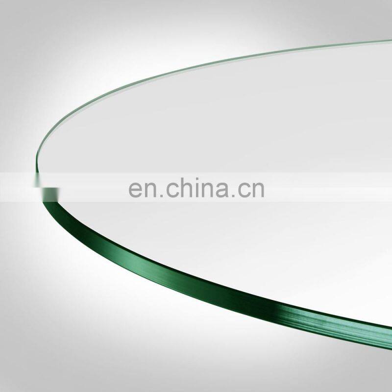 Factory Price High Quality Round Tempered Glass table Top For  Modern Stainless Steel Base With CE/ISO/BS