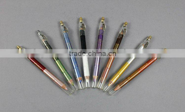 8 pcs dual head colored white permanent eyeliner pencil