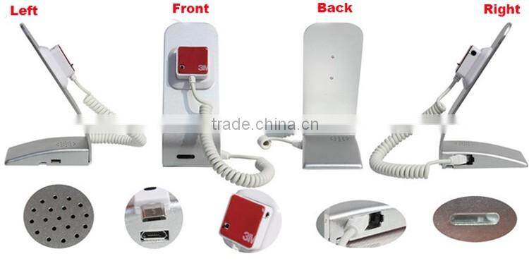 Mobile phone display stand holder cellphone burglar alarm for anti-theft phone display security