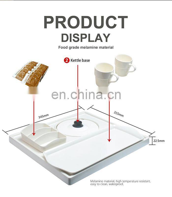 hotel products electric 1.2l kettle with welcome tray set for guest room