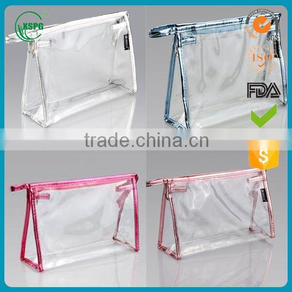 Wholesale customized printed small plastic pvc vinyl bag bikini clear pvc zipper bag