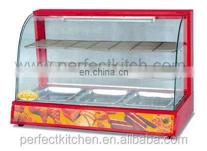 Electric Curved Glass Warming Showcases