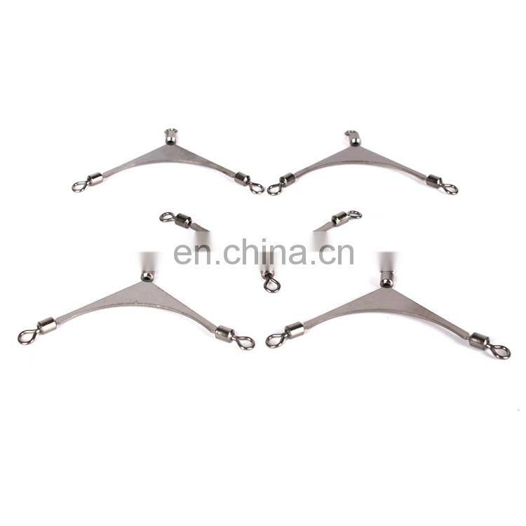 Flexible rotation Cross brass barrel fishing snap swivel