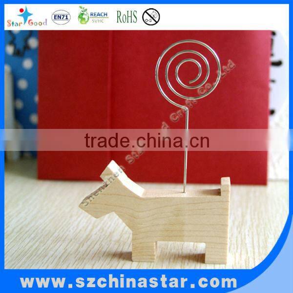 Big flat metal nickel plated steel assorted animal shaped paper clip