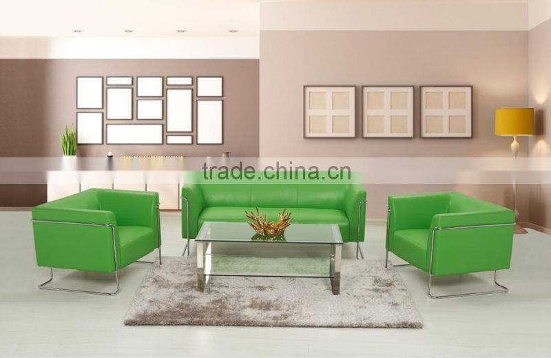 Workwell popular style office sofa set with wooden armrest kw-SS02