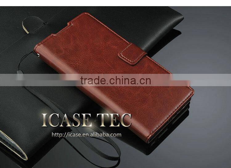 PU Leather Magnetic flip case skin cover For Sony Xperia Z4