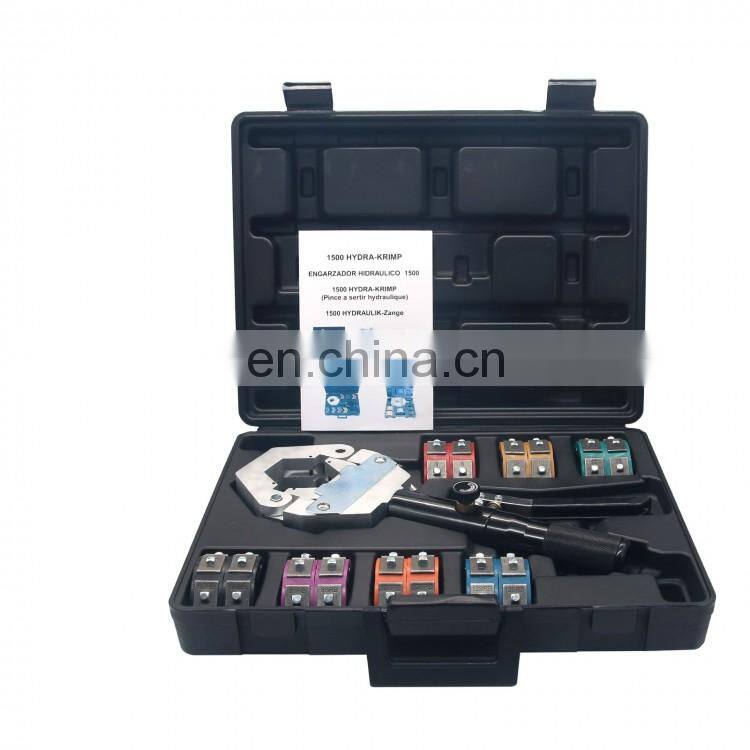 1500 Hydra-Krimp A/C Crimping Tool Set Hose Hydraulic Crimper Kit for Air Conditioning System Hose Fittings