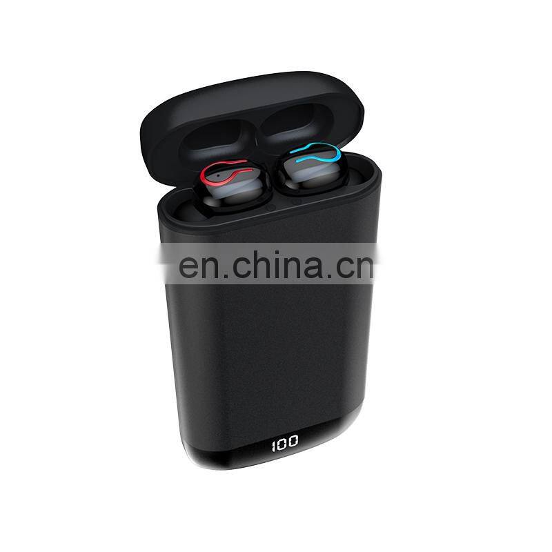 Q66 TWS V5.0 HD Stereo Wireless Headphones earphones Sports Waterproof in ear earbuds power bank 6000mAh