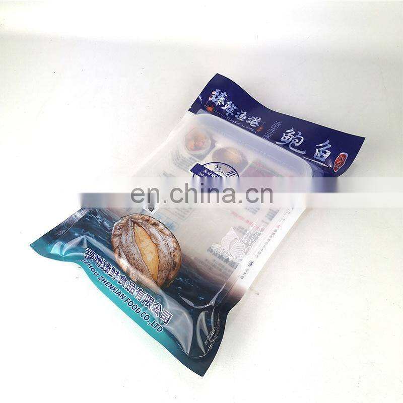 Hot Sale Resealable Window Sealed Vacuum Vegetable Nylon Mylar Food Bags Custom Printed Plastic Packaging Bag for Frozen